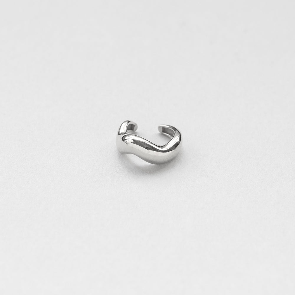 Vague cuff ασημί