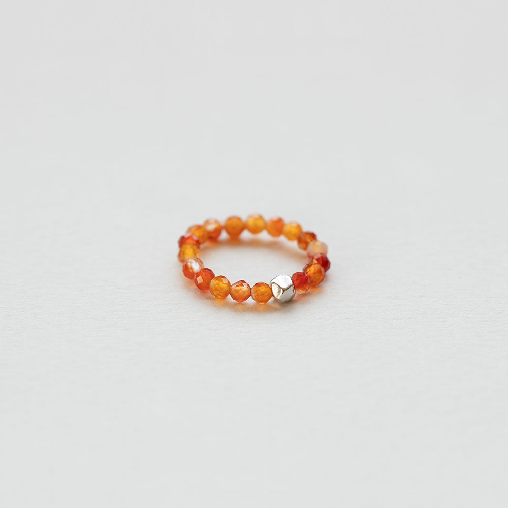 Terrestrial carnelian δαχτυλίδι ασημί