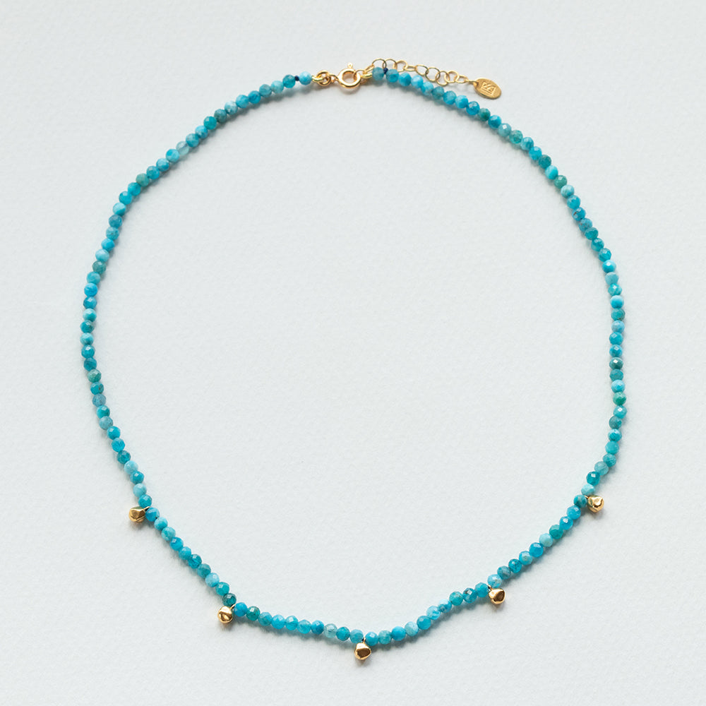 Terrestrial apatite κολιέ χρυσό