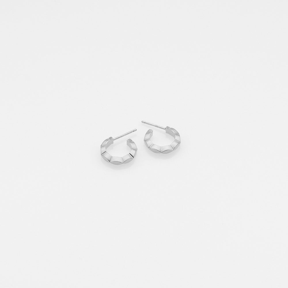 Tiny Treasures navette κρίκοι ασημί