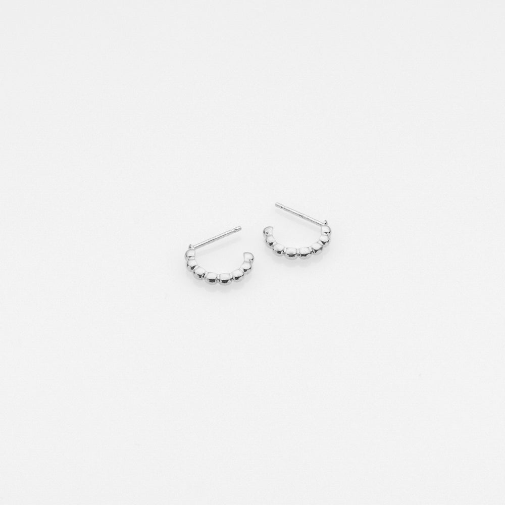 Tiny Treasures puff κρίκοι ασημί