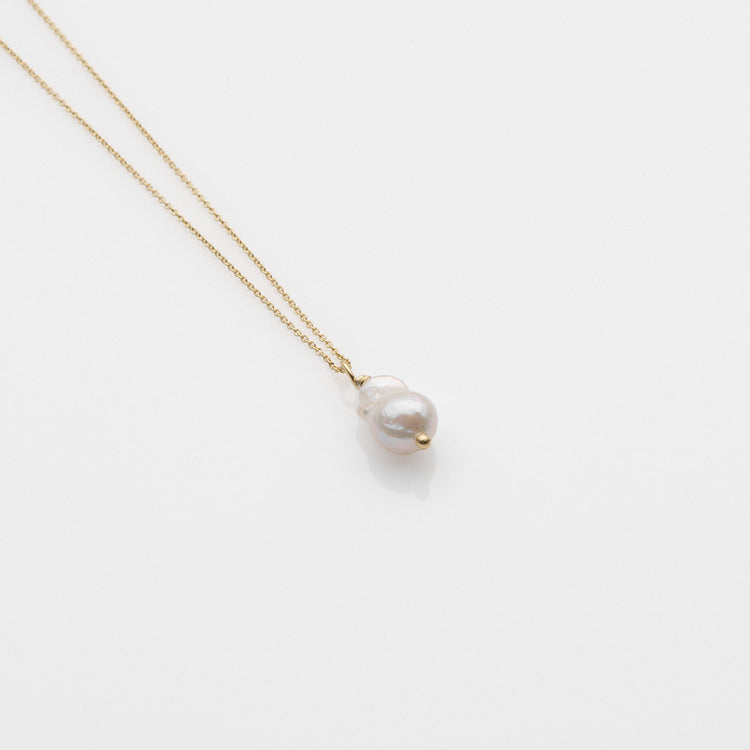 Sea & Sun pearl κολιέ κίτρινο χρυσό 14Κ