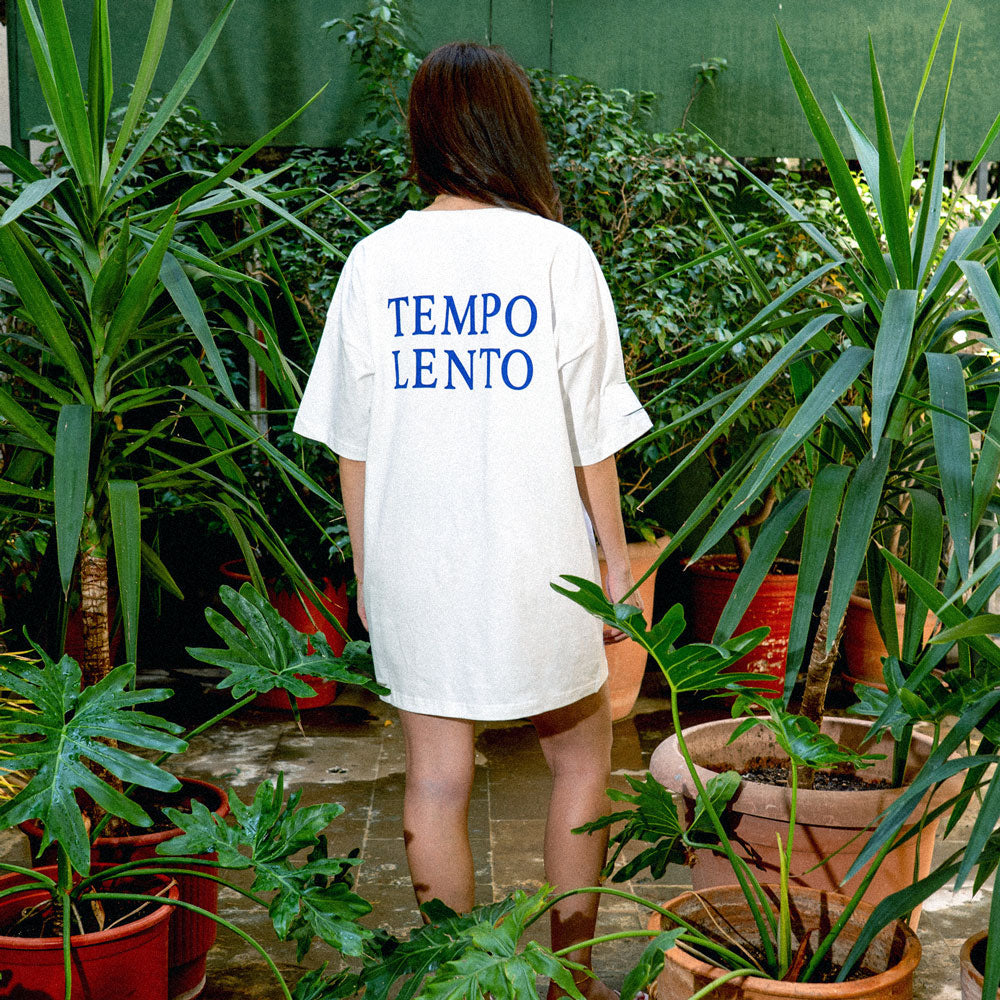 Tempo Lento t-shirt λευκό