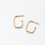 Charming Squares L σκουλαρίκια γυαλιστερά χρυσό