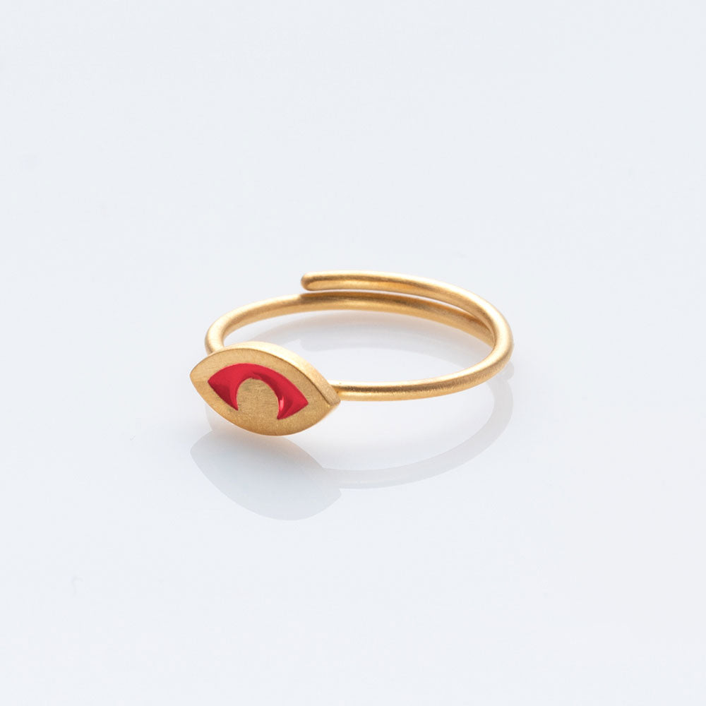 Ayelette δαχτυλίδι χρυσό No Regret Red
