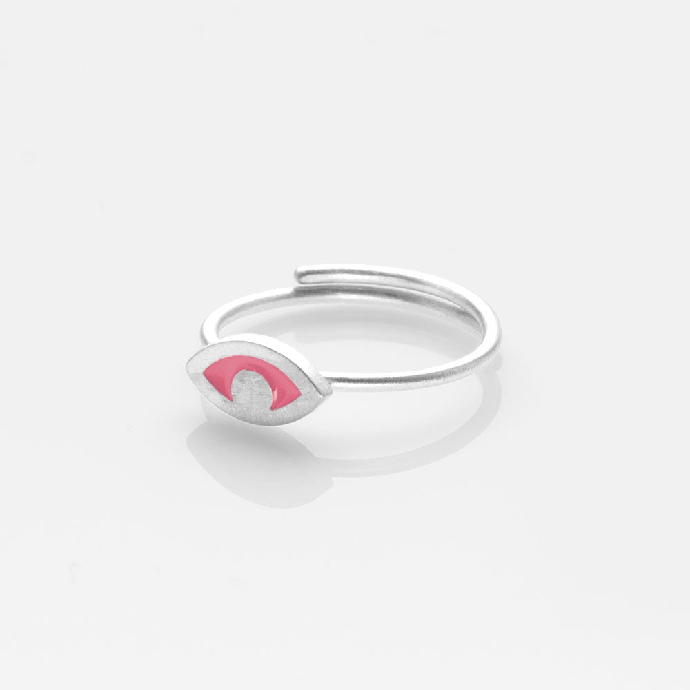 Ayelette δαχτυλίδι ασημί Too Much Fuchsia