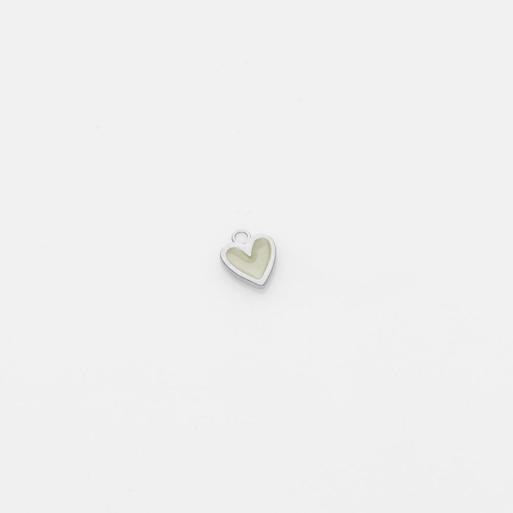 Heartlette hoop charm silver