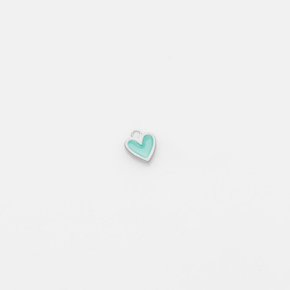 Heartlette hoop charm silver