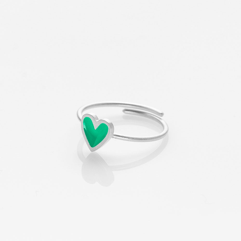 Heartlette δαχτυλίδι ασημί No Limits Green