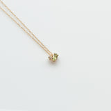 Fizzy peridot & white topaz κολιέ κίτρινο χρυσό 14Κ