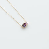 Fizzy amethyst & iolite κολιέ κίτρινο χρυσό 14Κ