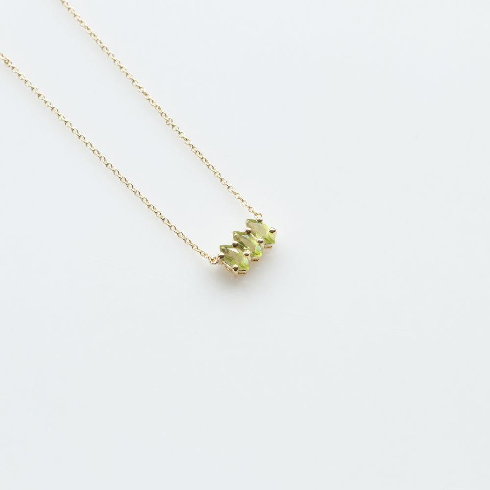 Fizzy peridot κολιέ κίτρινο χρυσό 14Κ