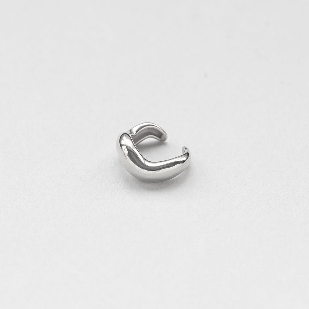 Vague cuff ασημί
