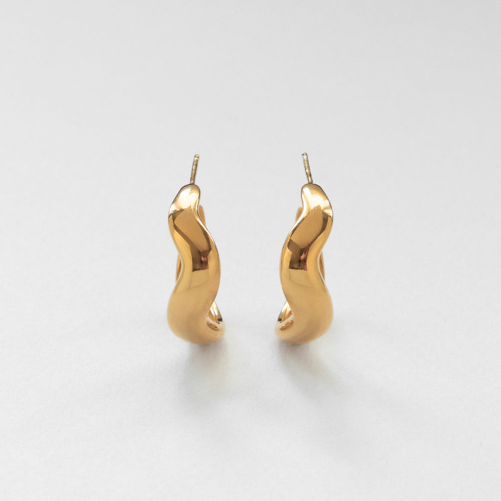 Vague κρίκοι L χρυσό