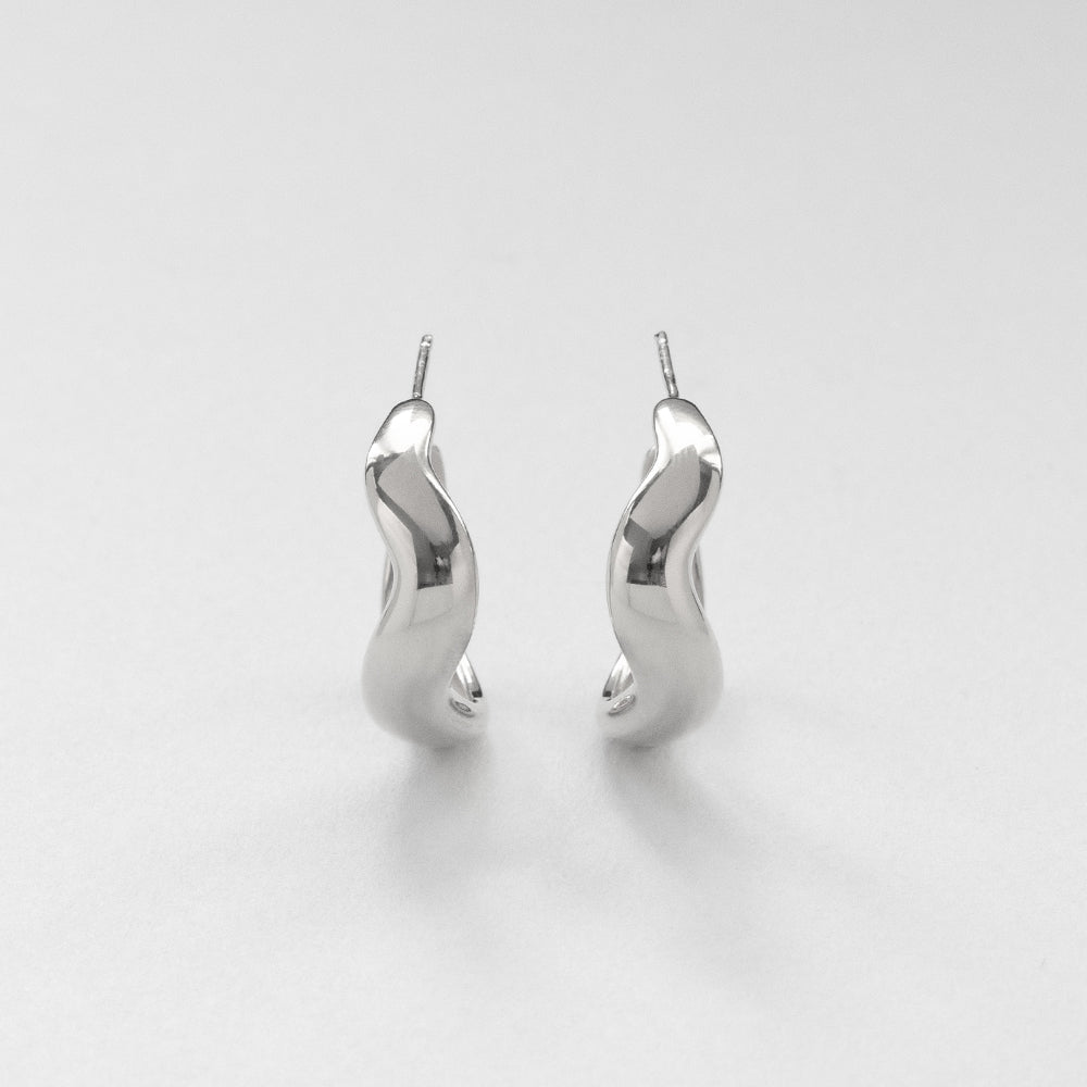 Vague κρίκοι L ασημί