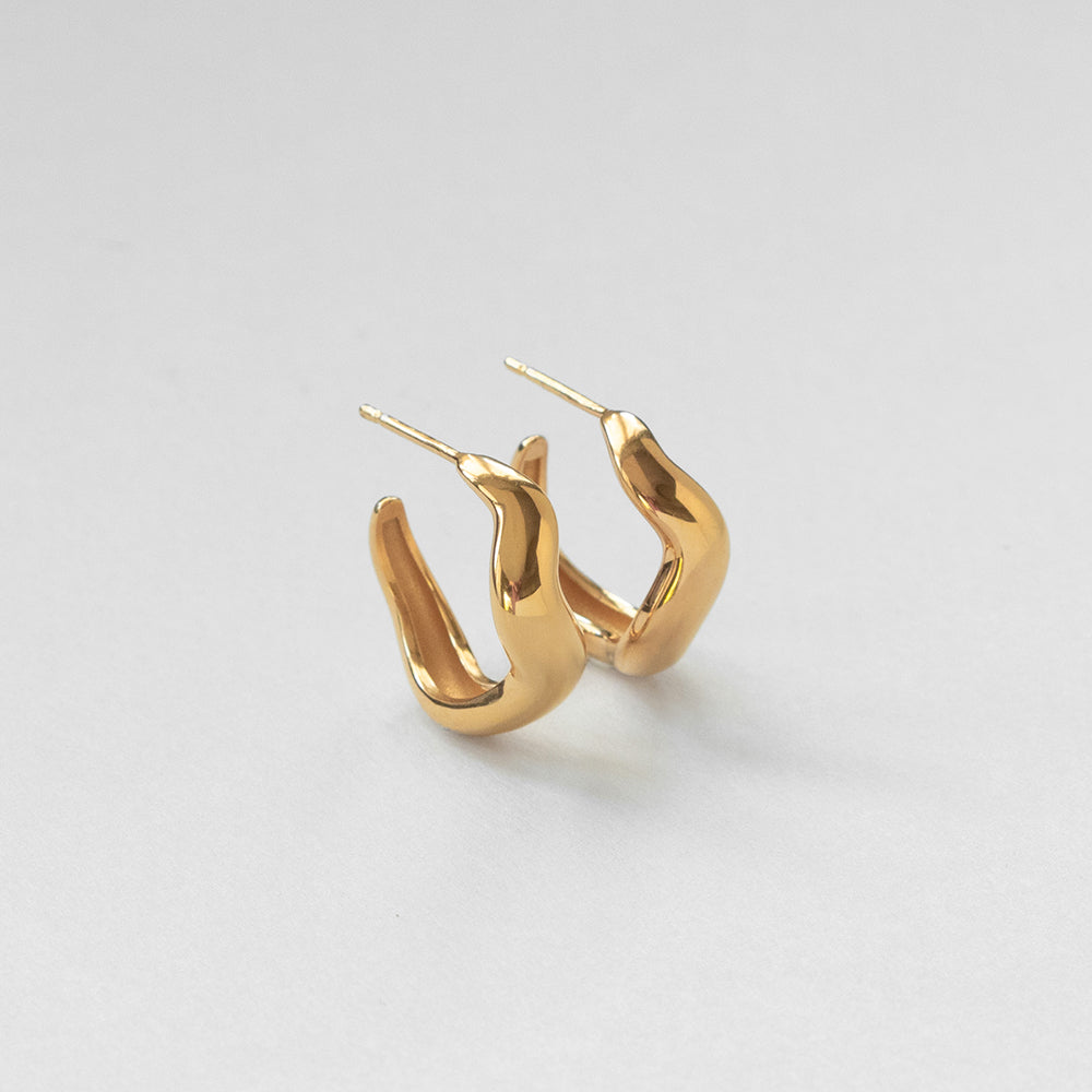 Vague κρίκοι M χρυσό