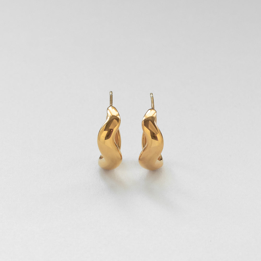 Vague κρίκοι M χρυσό