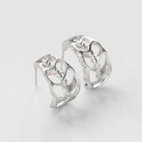 Coquilles slice κρίκοι ασημί