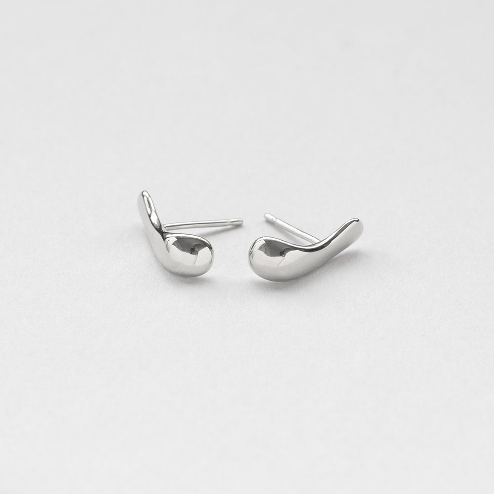 L'eau swell earring silver