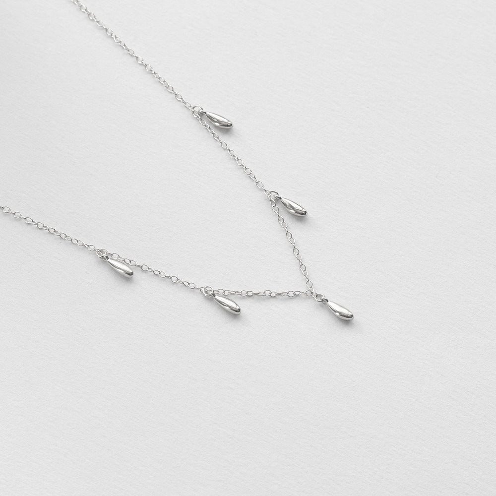 L'eau charm κολιέ ασημί