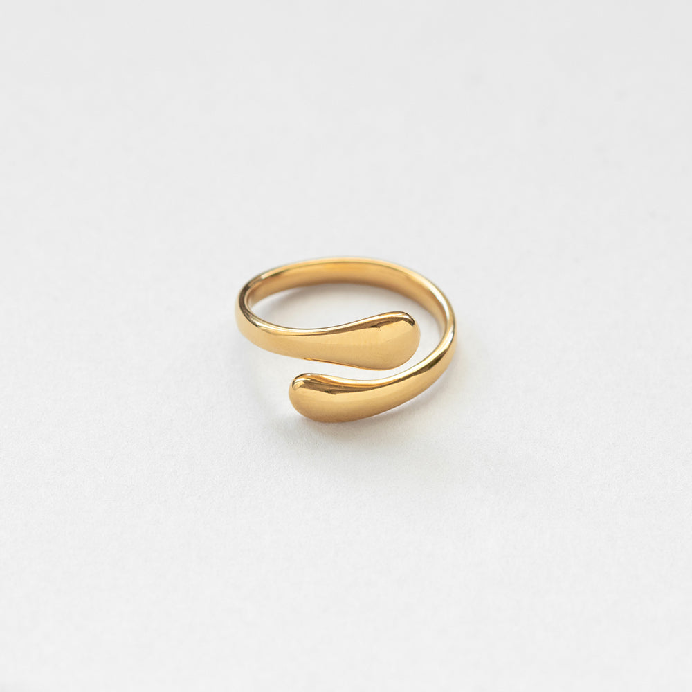L'eau drops ring gold