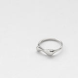 L'eau flow δαχτυλίδι ασημί