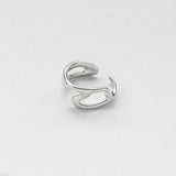 L'eau ripple δαχτυλίδι ασημί