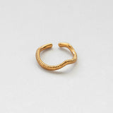 Vague sauvage δαχτυλίδι χρυσό