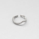 Vague sauvage δαχτυλίδι ασημί