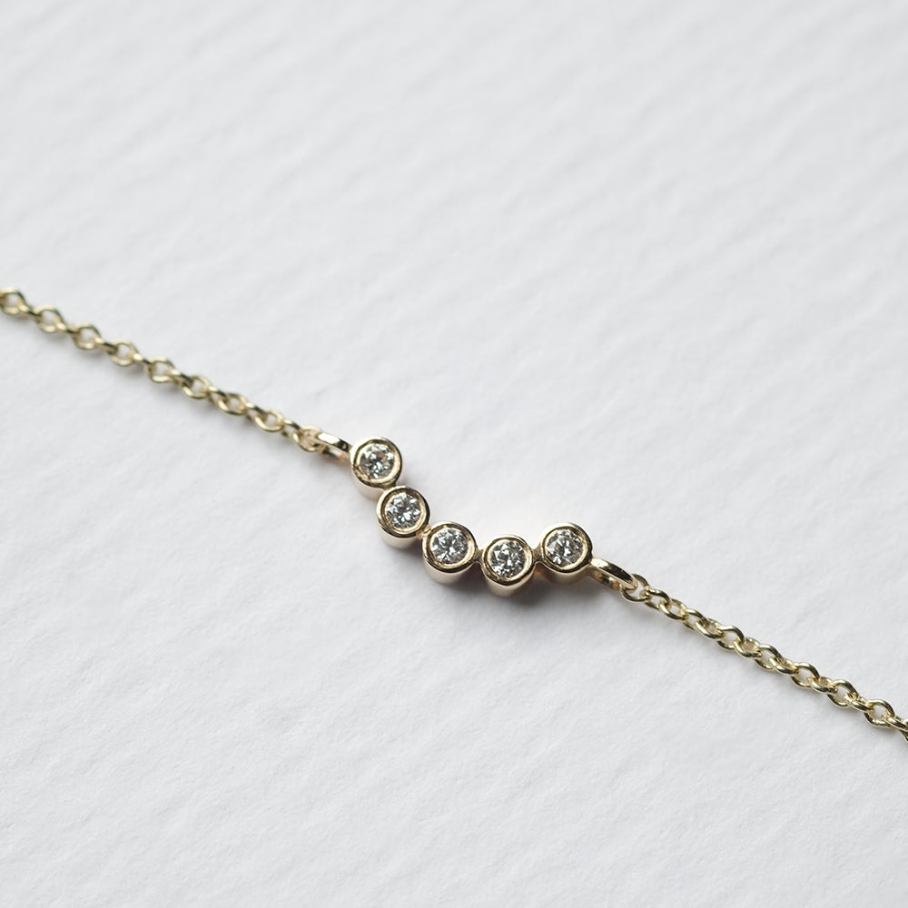 Astro quintet βραχιόλι κίτρινο χρυσό 14Κ