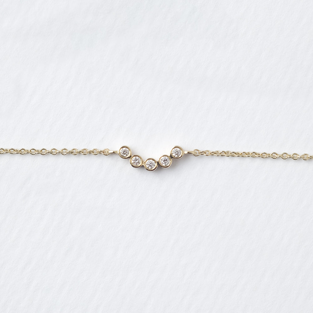 Astro quintet βραχιόλι κίτρινο χρυσό 14Κ