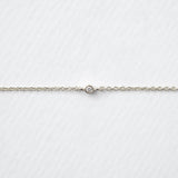 Astro single βραχιόλι λευκό χρυσό 14Κ