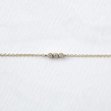 Astro triplet βραχιόλι κίτρινο χρυσό 14Κ