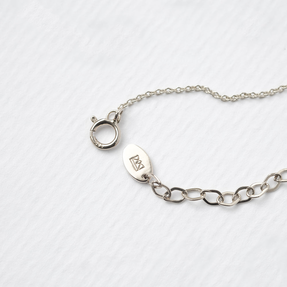 Astro single βραχιόλι λευκό χρυσό 14Κ