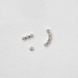 Astro single σκουλαρίκι καρφωτό λευκό χρυσό 14Κ