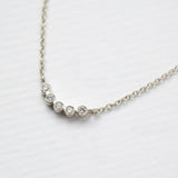 Astro quintet κολιέ λευκό χρυσό 14Κ