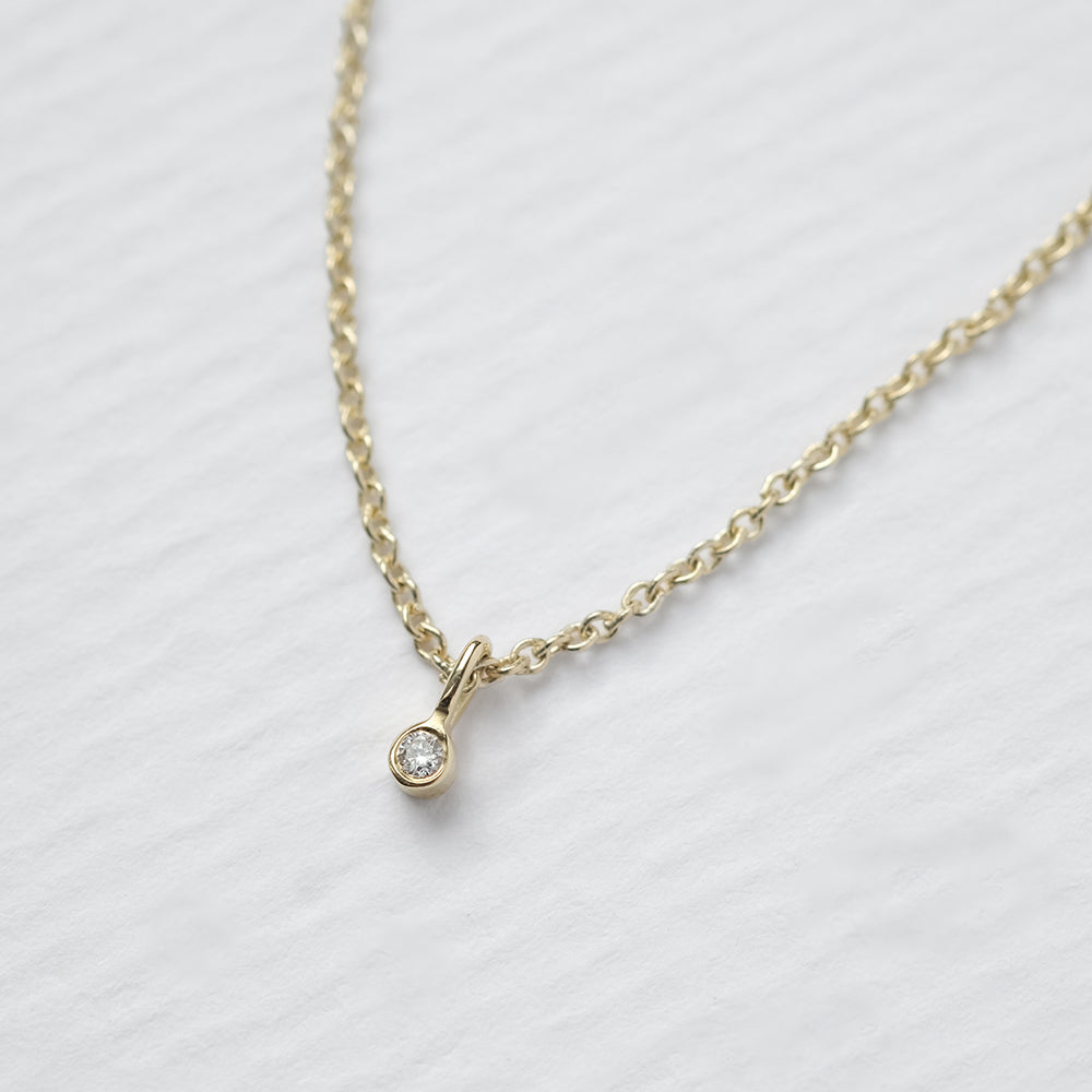 Astro single κολιέ κίτρινο χρυσό 14Κ