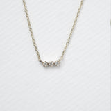 Astro triplet κολιέ λευκό χρυσό 14Κ