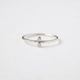 Astro twin δαχτυλίδι λευκό χρυσό 14Κ