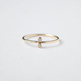 Astro twin δαχτυλίδι κίτρινο χρυσό 14Κ