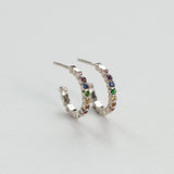 Astro rainbow κρίκοι λευκό χρυσό 14Κ