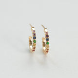 Astro rainbow κρίκοι κίτρινο χρυσό 14Κ