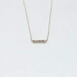 Astro rainbow κολιέ λευκό χρυσό 14Κ