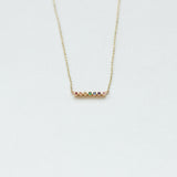 Astro rainbow κολιέ κίτρινο χρυσό 14Κ