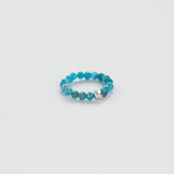 Terrestrial apatite δαχτυλίδι ασημί