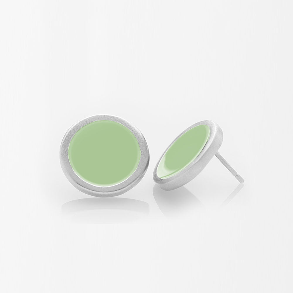 Palette L σκουλαρίκια ασημί Matcha Latte