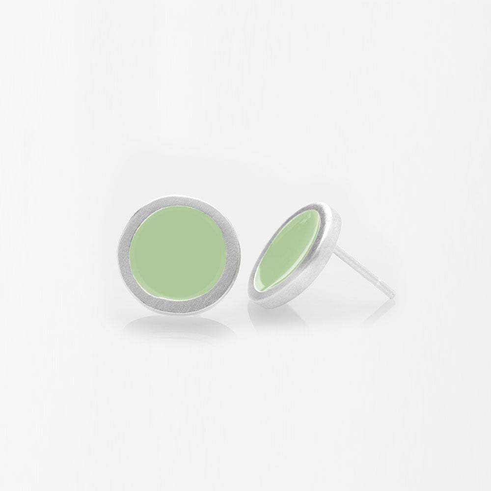 Palette S σκουλαρίκια ασημί Matcha Latte