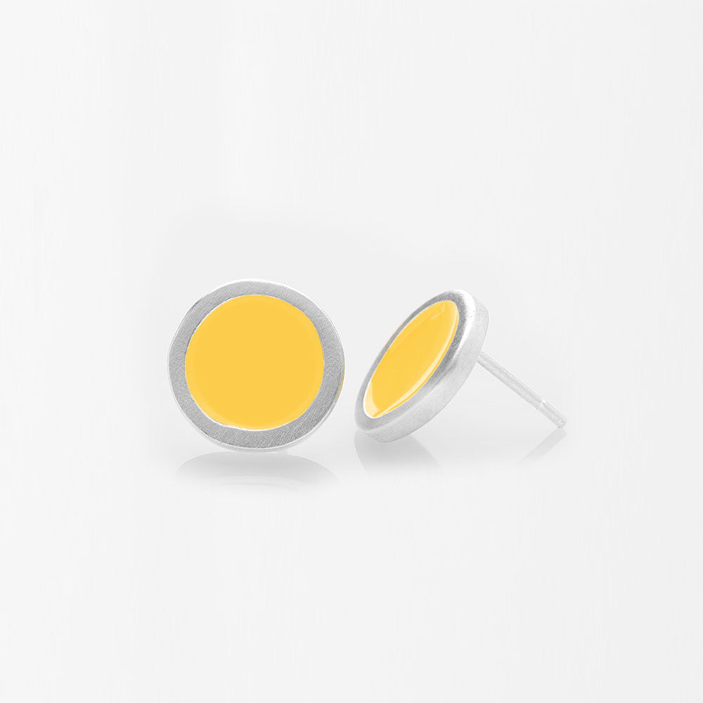Palette S σκουλαρίκια ασημί Shamelessly Yellow