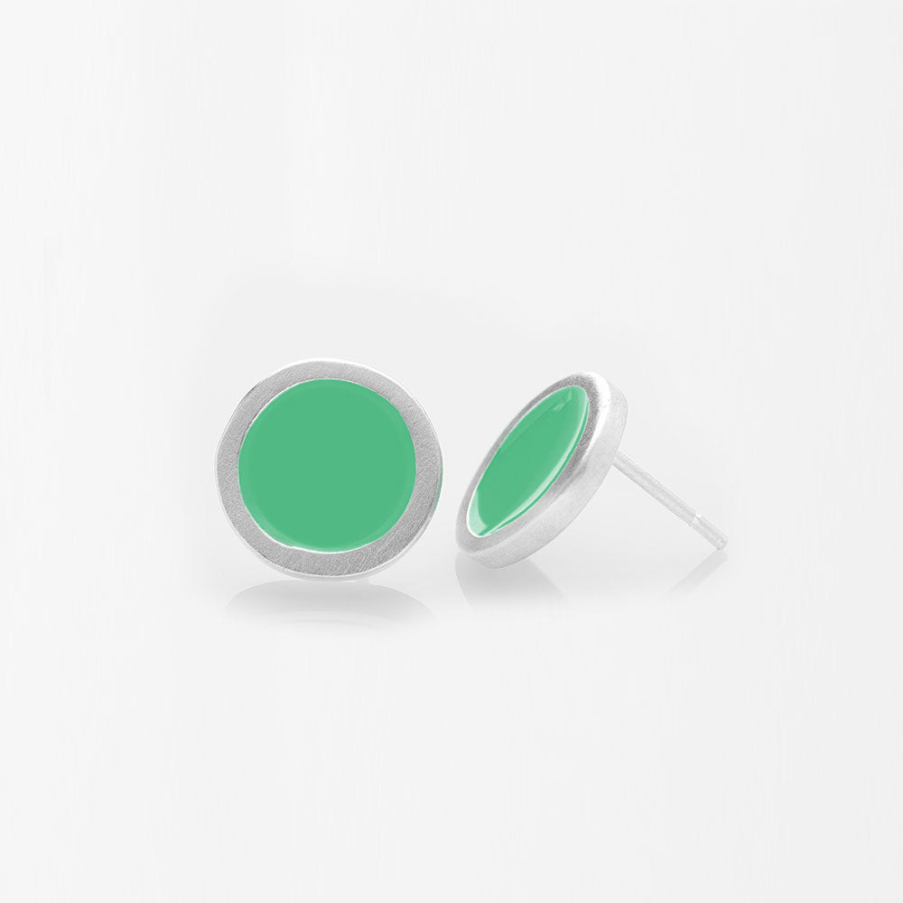 Palette S σκουλαρίκια ασημί No Limits Green