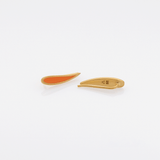 Palette Extended leaf σκουλαρίκια χρυσό Bubble Tea